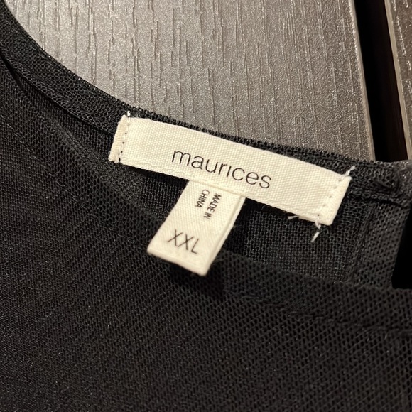 Maurices Cocktail Dress | XXL | Black with Floral Print - Picture 4 of 6